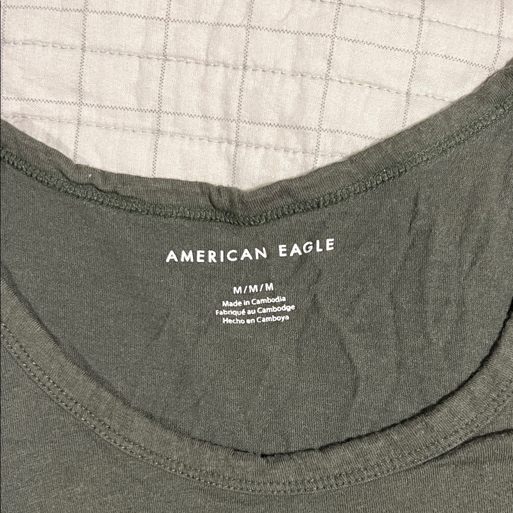 American Eagle Dark Green Sleeveless Top